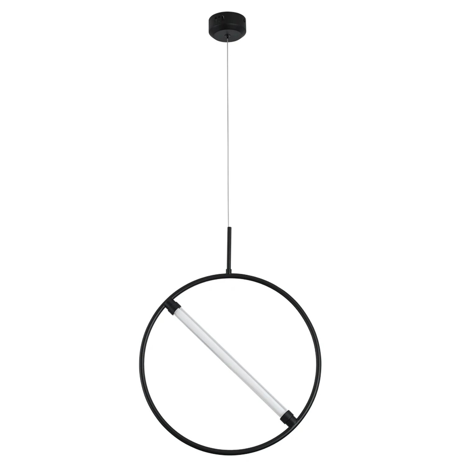 Подвесной светильник Arte Lamp Dolores A2565SP-1BK, арматура черный, плафон акрил белый