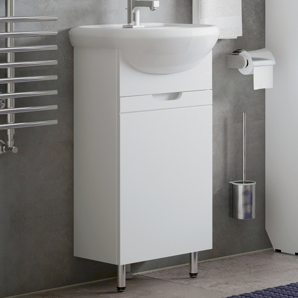 Мебель для ванной Corozo Лея 45, цвет белый - фото 1