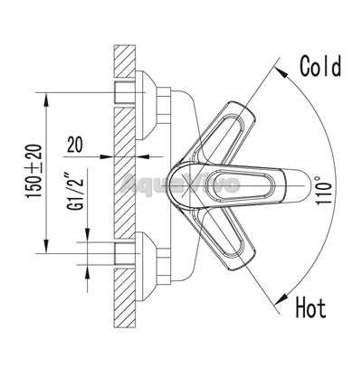 Смеситель Lemark Omega LM3102C для ванны