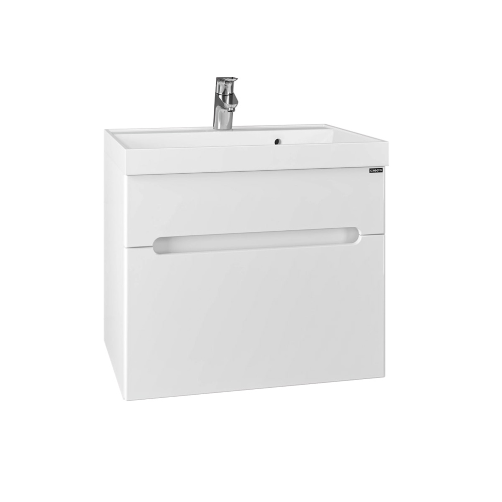 Тумба Санта Лондон 60 под раковину Classic, подвесная, с ящиками, цвет белый - фото 1