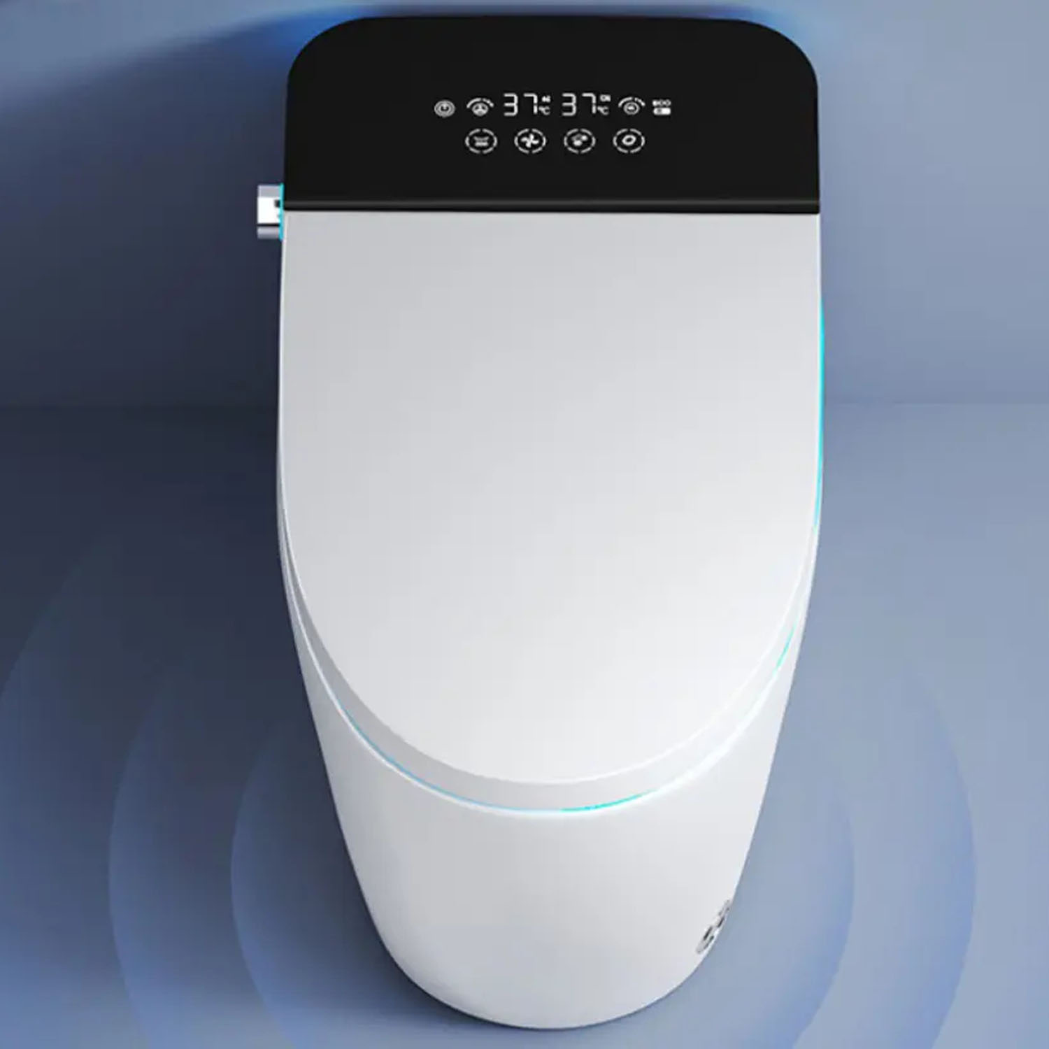 Унитаз CeruttiSPA Ezio Smart CT11168 приставной, безободковый, с сиденьем микролифт, с дистанционным управлением, цвет белый - фото 1