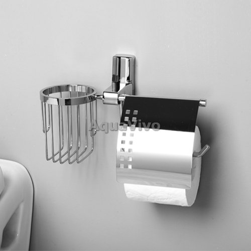 Держатель туалетной бумаги WasserKRAFT Leine K-5059 и освежителя, цвет хром