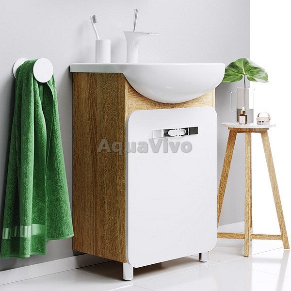 Мебель для ванной Aqwella Вега 55, цвет дуб сонома - фото 1