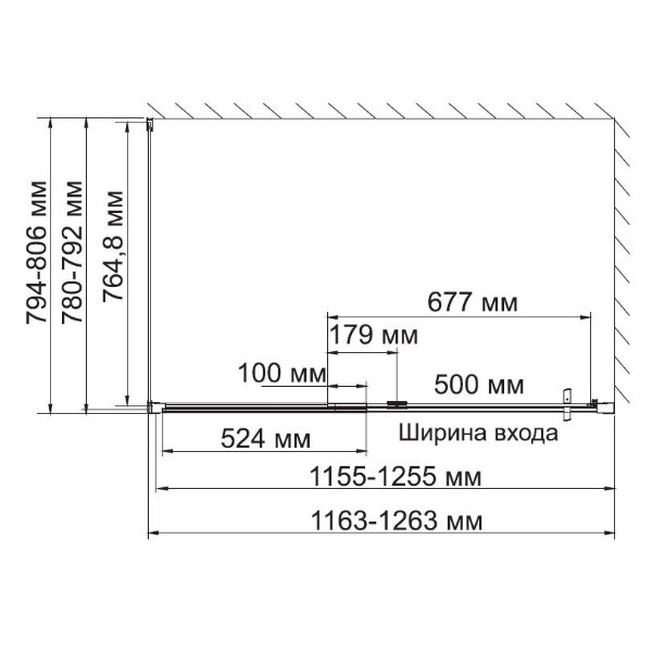 Душевой уголок WasserKRAFT Berkel WasserSchutz 48P06 120x80, стекло прозрачное, профиль серебристый