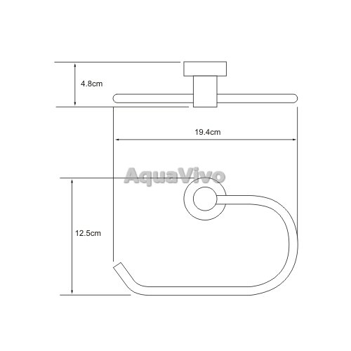 Полотенцедержатель WasserKRAFT Donau K-9460, цвет хром - фото 1