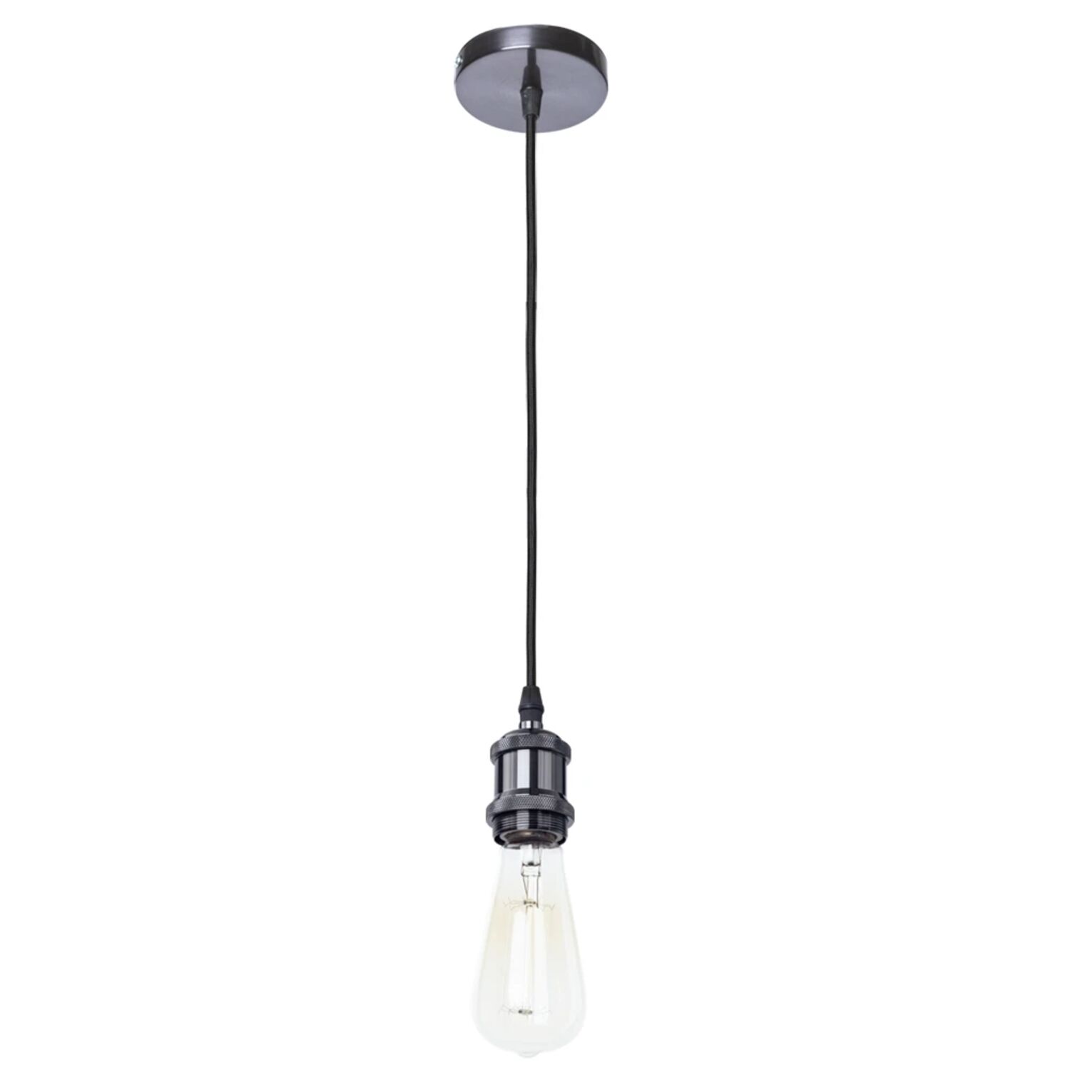 Подвесной светильник Arte Lamp Electra A7002SP-1BC, арматура черная хром   