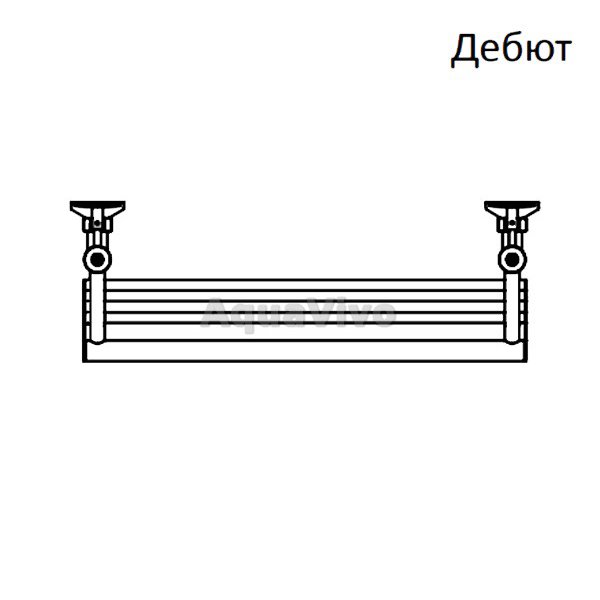 Полотенцесушитель Тругор Дебют НК 2 60х50 водяной, цвет хром - фото 1