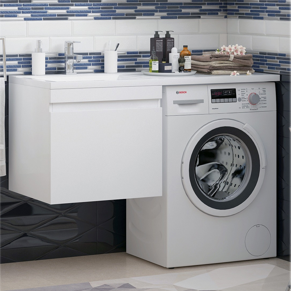 Тумба под раковину Corozo Альтаир 56, подвесная, цвет белый