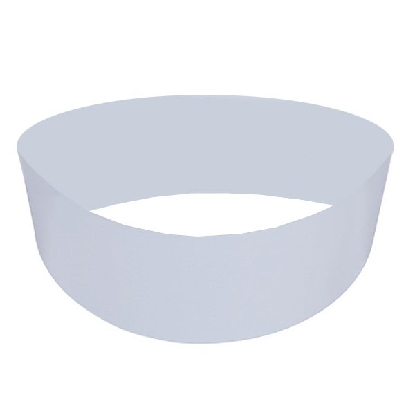 Фронтальная панель для ванны Акватек Аура 180х180, круглая, цвет белый