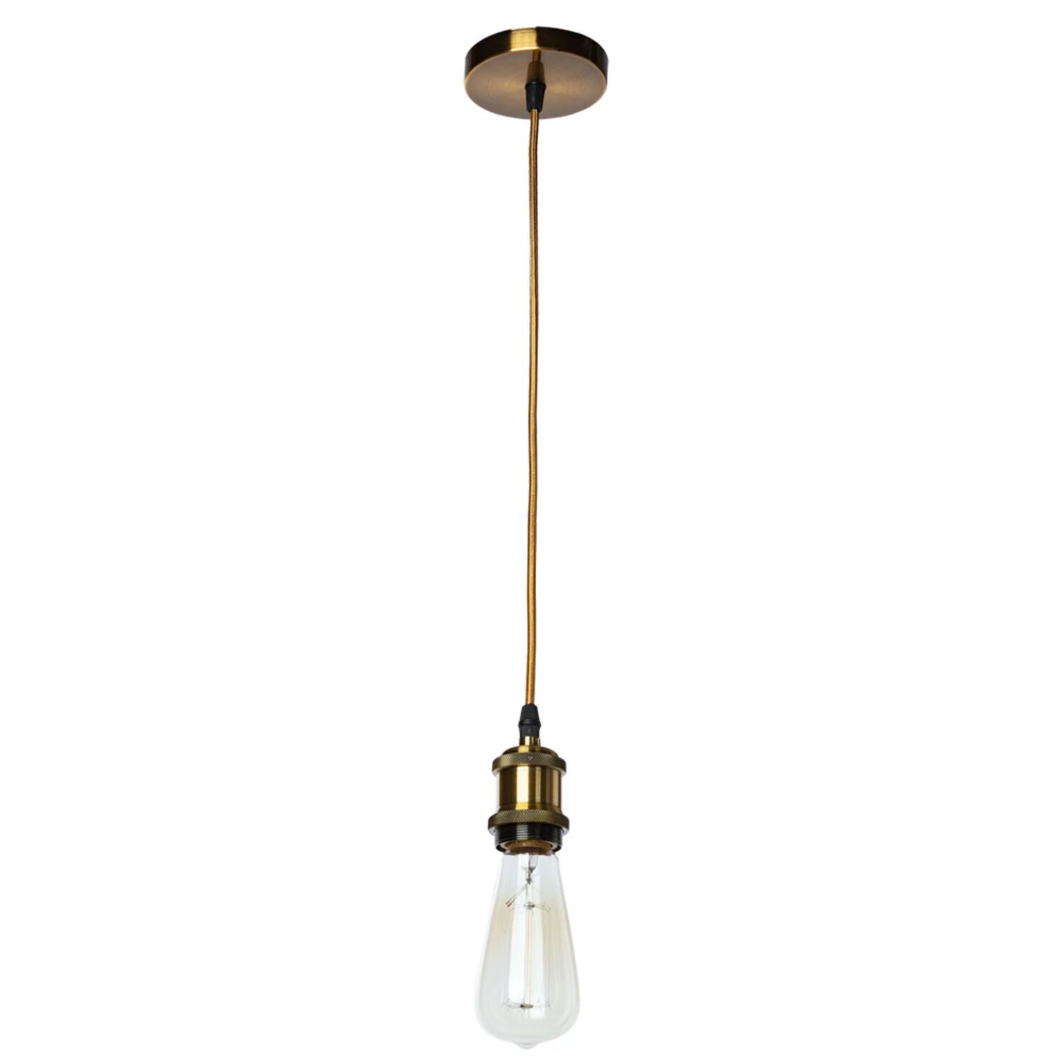 Подвесной светильник Arte Lamp Electra A7002SP-1PB, арматура полированная медь   