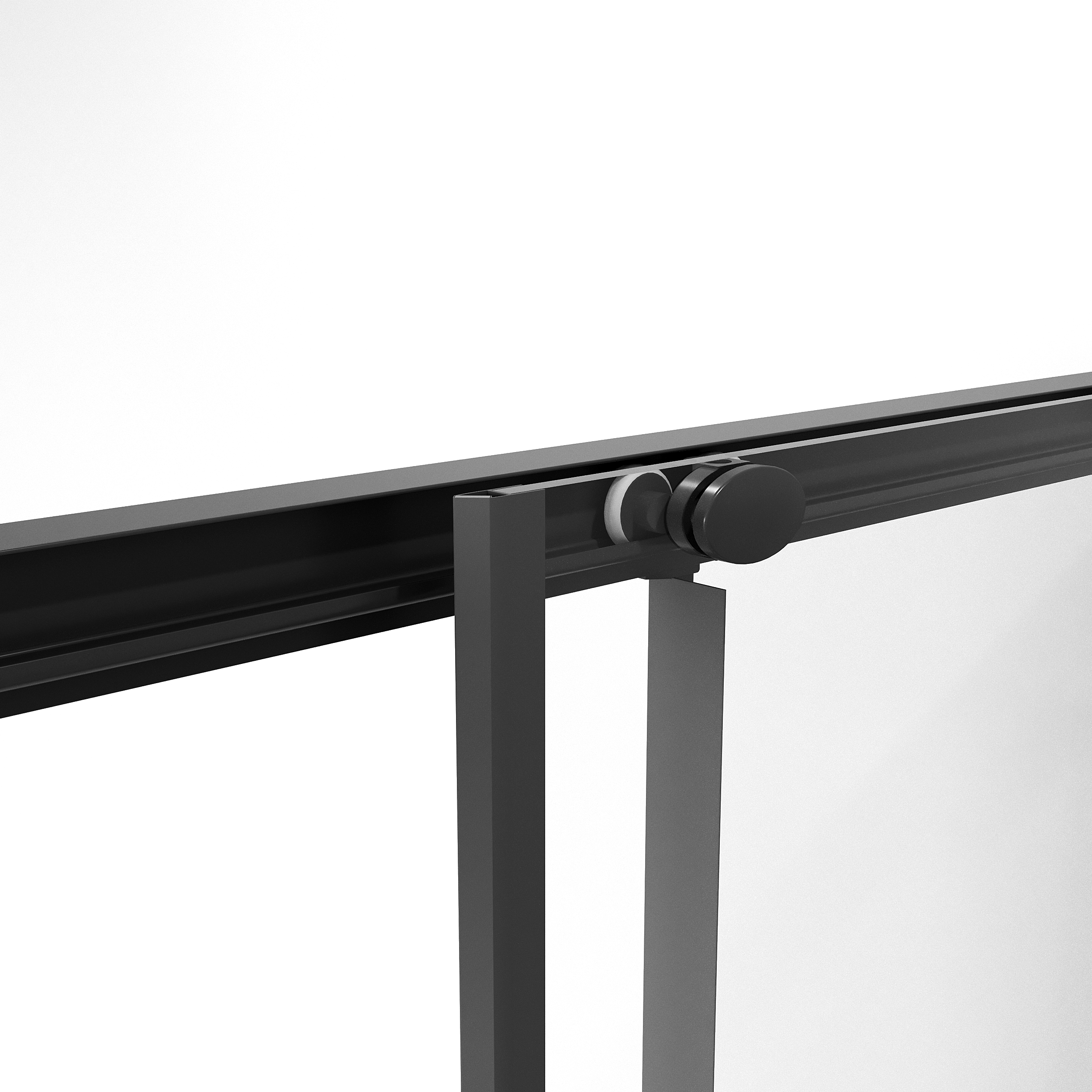 Душевой уголок Niagara Nova NG-6828-34 Black 80x80, стекло прозрачное., профиль черный матовый