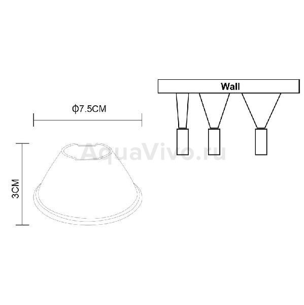 Линза Arte Lamp Soffitto A913036, арматура цвет прозрачный