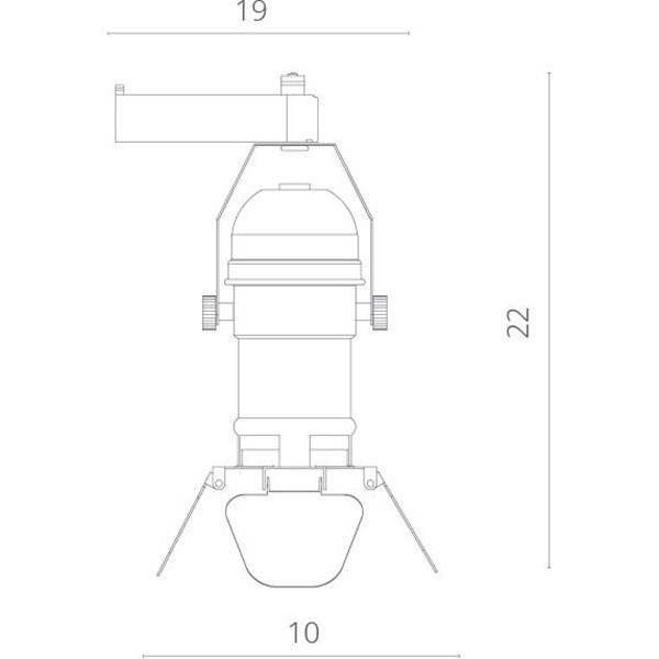 Спот Arte Lamp Petalo A5319PL-1WH, арматура белая, плафон металл белый, 10х19 см - фото 1