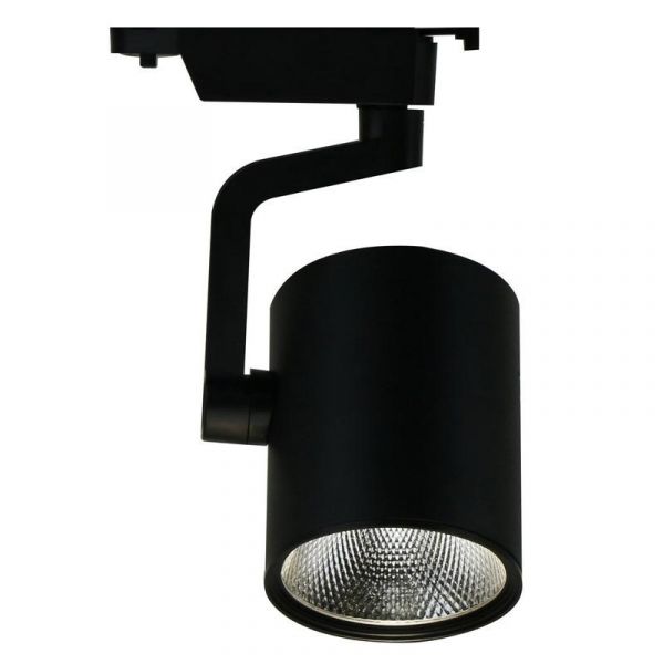 Трековый светильник Arte Lamp Traccia A2320PL-1BK, арматура цвет черный, плафон/абажур металл, цвет черный