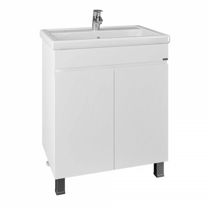 Тумба под раковину Санта Марс 70 напольная, с дверцами, цвет белый - фото 1