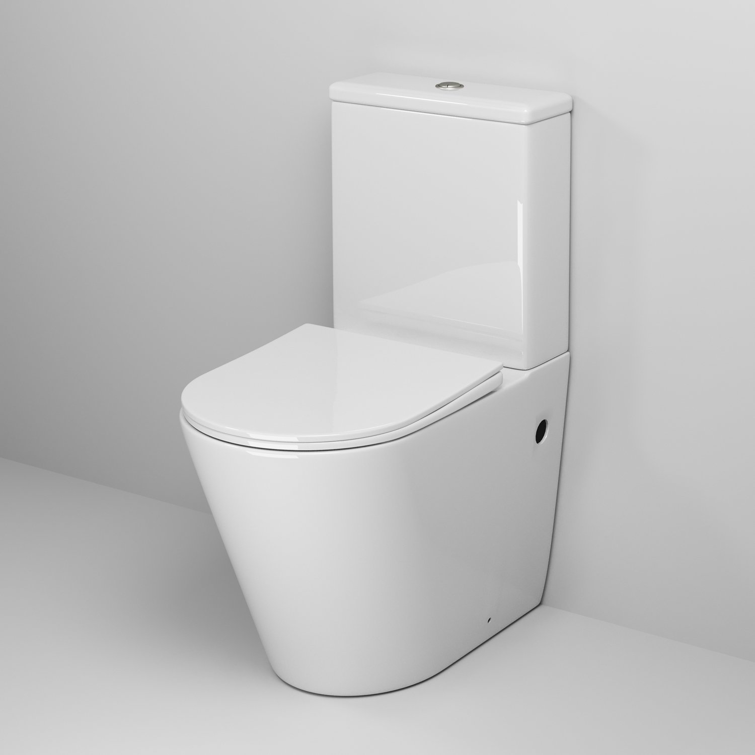 Унитаз Grossman Color GR-4480 S напольный, безободковый, с сиденьем микролифт, цвет белый глянцевый - фото 1