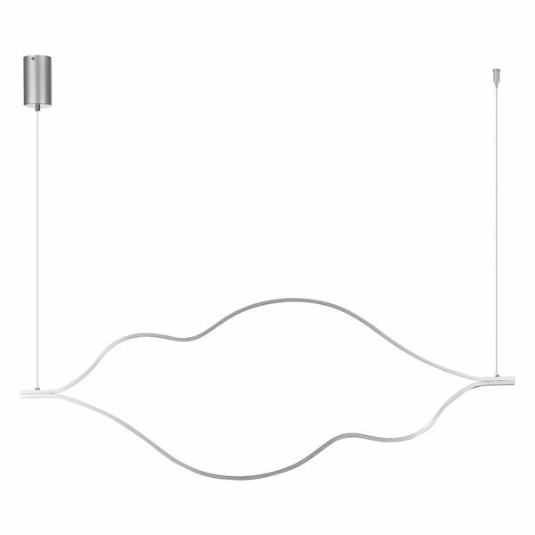 Подвесной светильник ST Luce Cortile SL6106.103.56, арматура никель, плафон металл / акрил белый