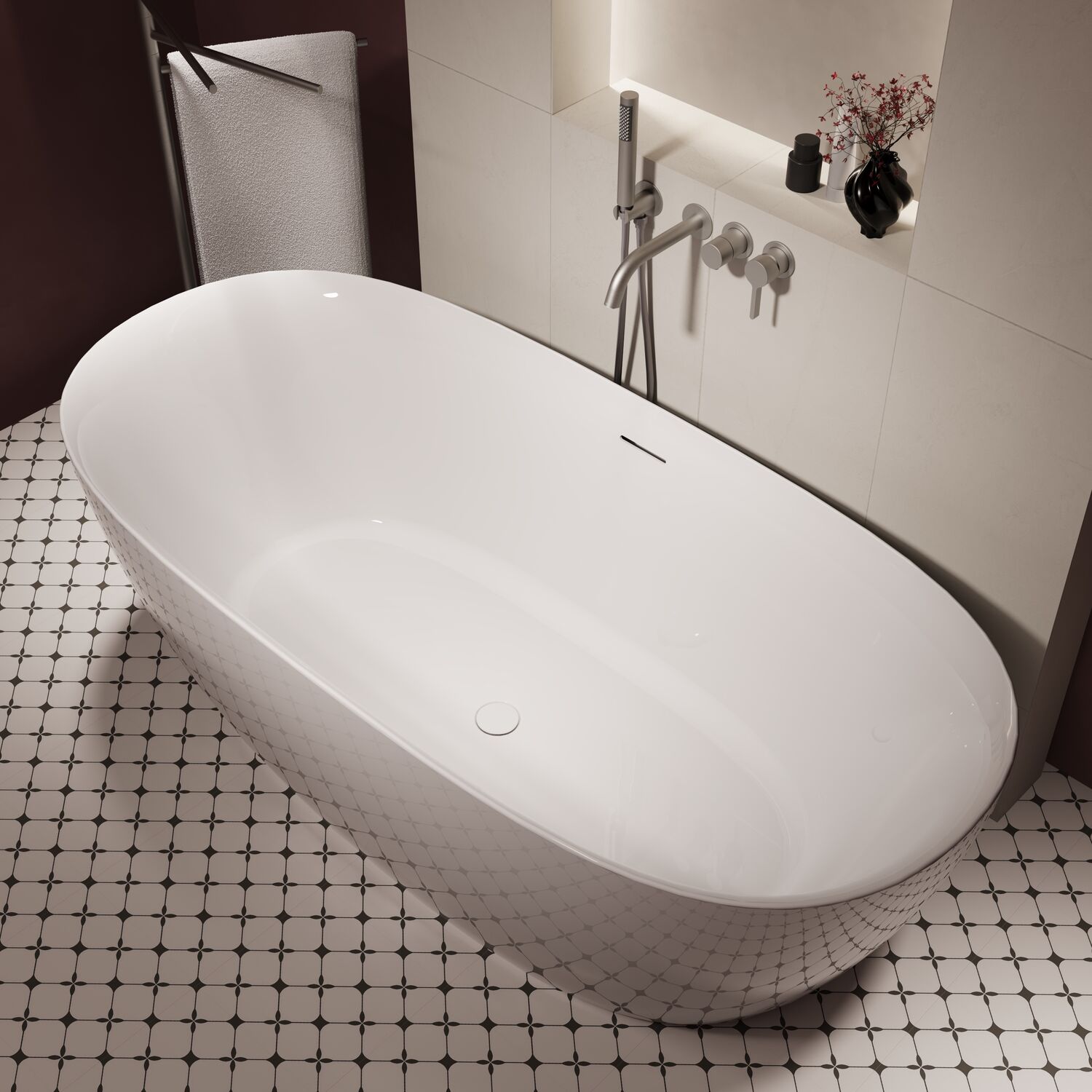 Ванна Vincea VBT-708-1600 160x80 акриловая, цвет белый - фото 1