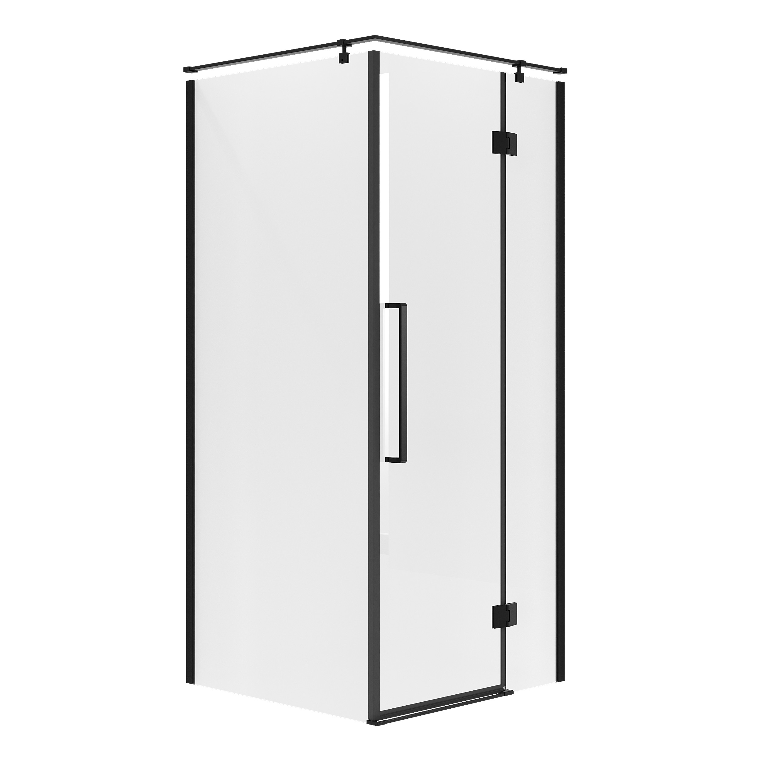 Душевой уголок Niagara Nova NG-6831-34 Black 90x90, стекло прозрачное, профиль черный матовый - фото 1