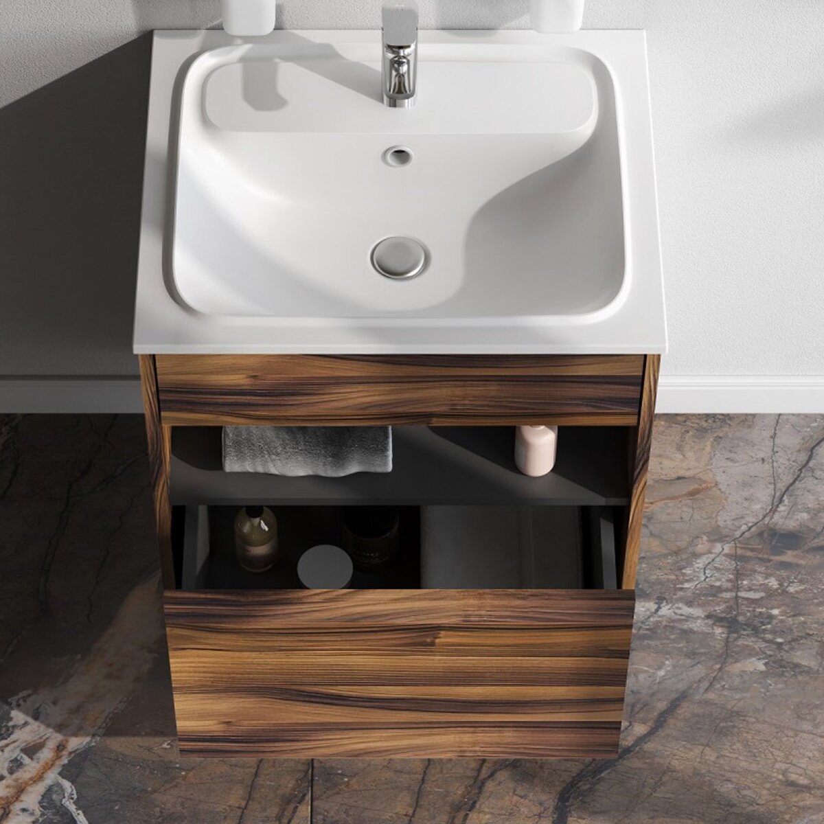 Тумба под раковину AM.PM Func 60, цвет дуб крафт - фото 1