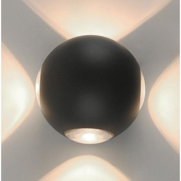 Уличная архитектурная подсветка Arte Lamp Conrad A1544AL-4GY, арматура серая, плафон пластик серый, 11х11 см