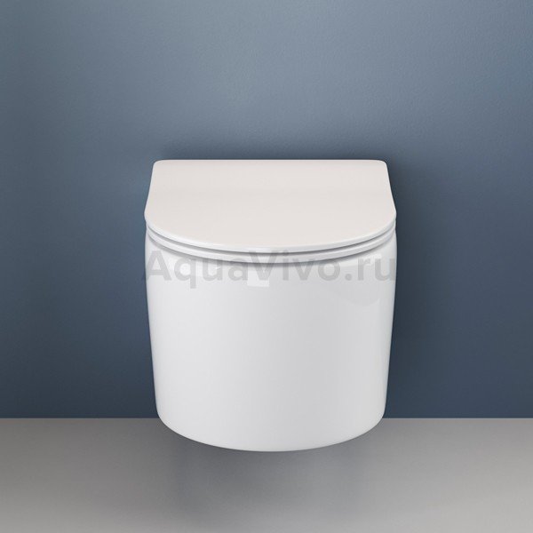 Унитаз Ceramica Nova Moments CN3003 подвесной, безободковый, с сиденьем микролифт - фото 1