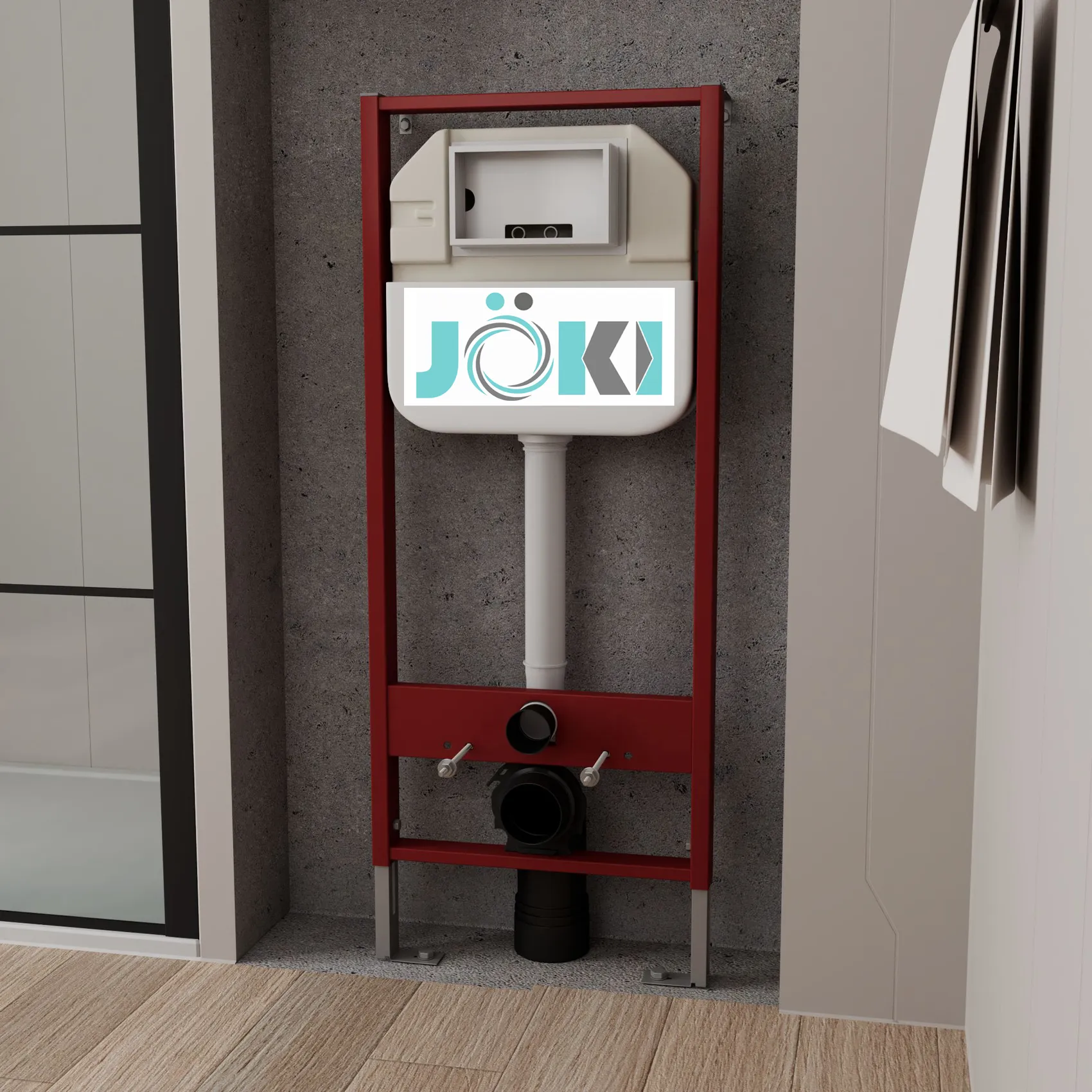 Комплект: Инсталляция JK45045+Кнопка JK206549 белая/хром+Stella XL T JK0011011 белый унитаз, смыв торнадо