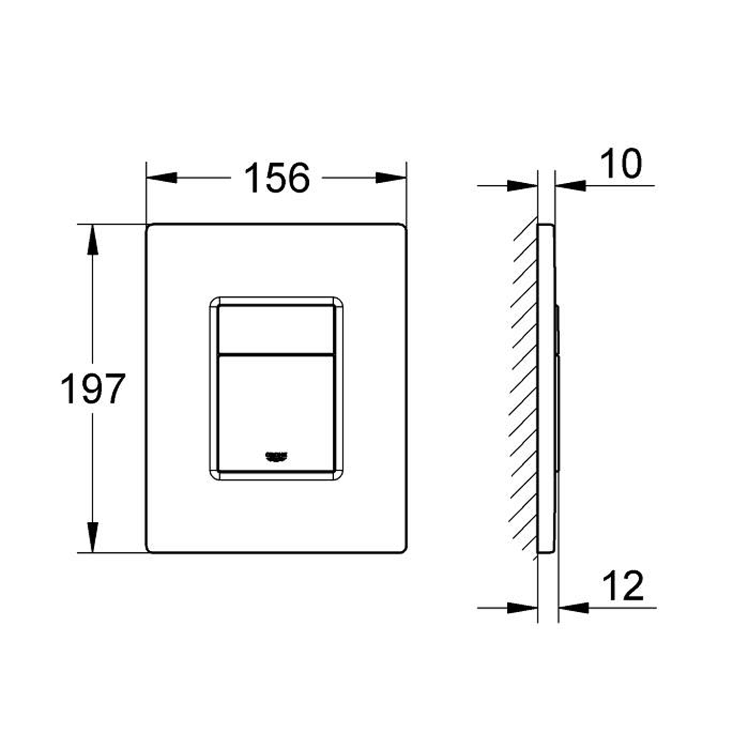 Комплект: Инсталляция Grohe 38772001 кнопка хром+Stella XL T JK5751039MB черный унитаз, смыв торнадо