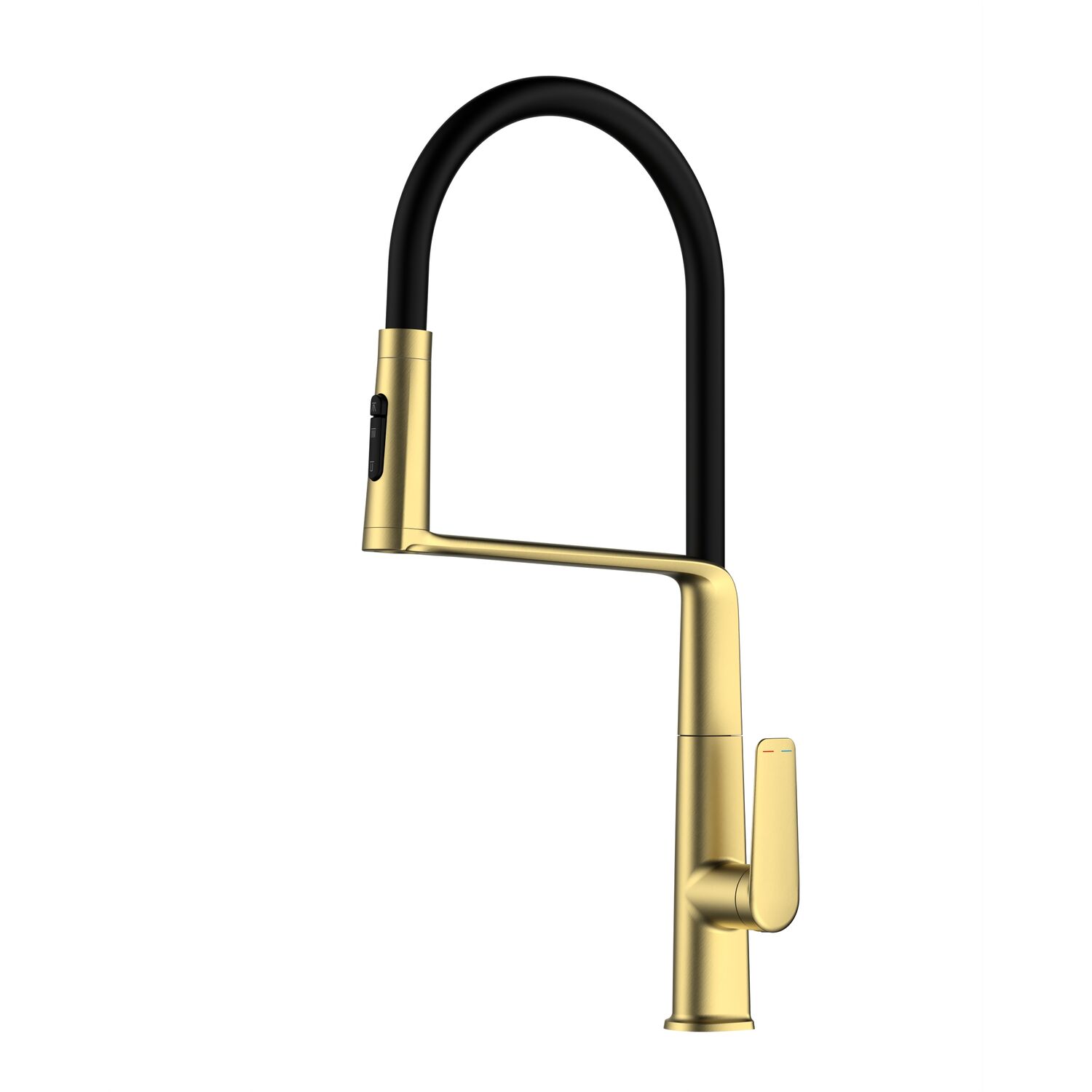Смеситель Vincea VKF-118BG для кухни, с гибким изливом, цвет брашированное золото