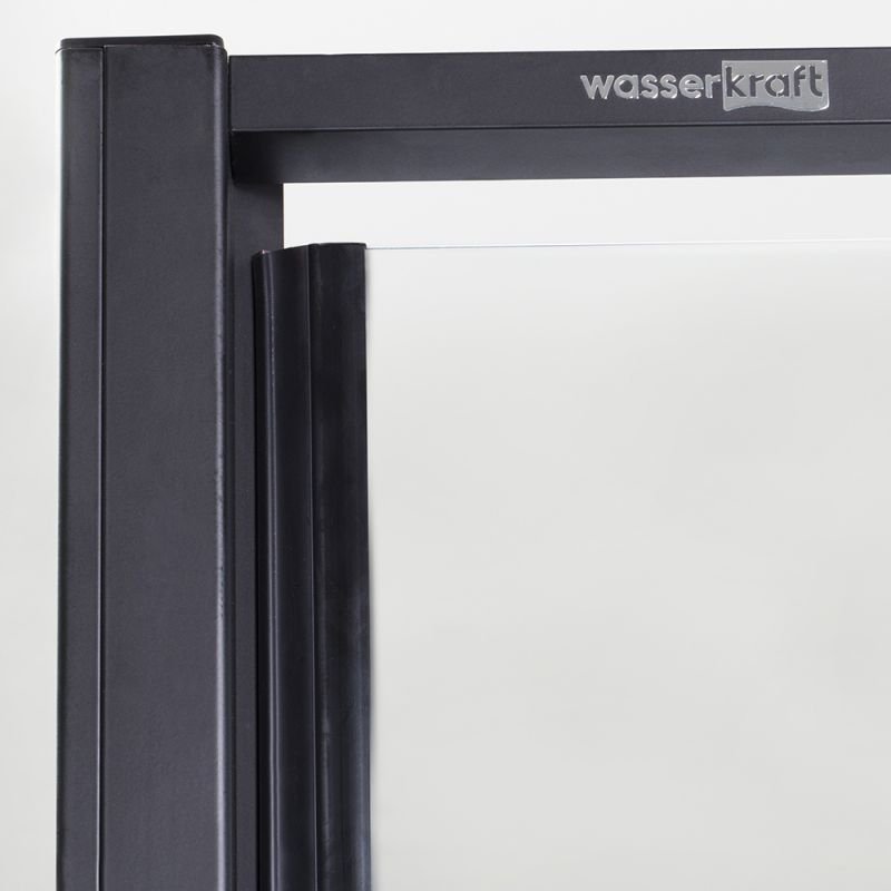 Душевой уголок WasserKRAFT Elbe WasserSchutz 74P20 90х80, стекло прозрачное, профиль черный - фото 1