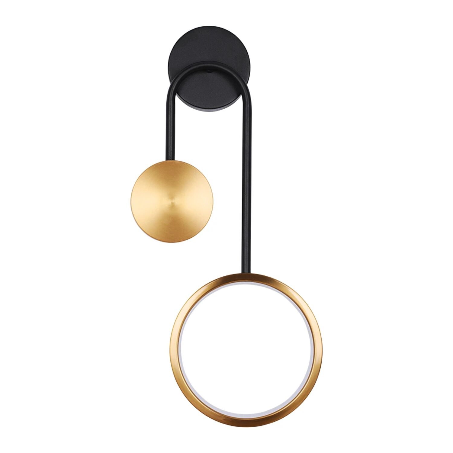 Декоративная подсветка Arte Lamp Holly A1364AP-2PB, арматура латунь, плафон пластик белый