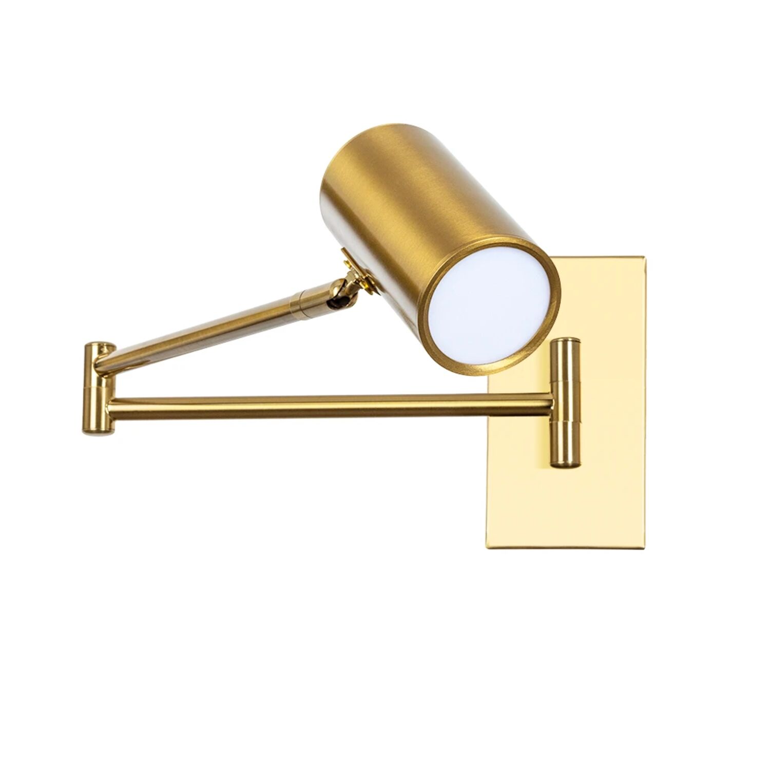 Спот Arte Lamp Posterior A2490AP-1PB, арматура латунь, плафон пластик белый