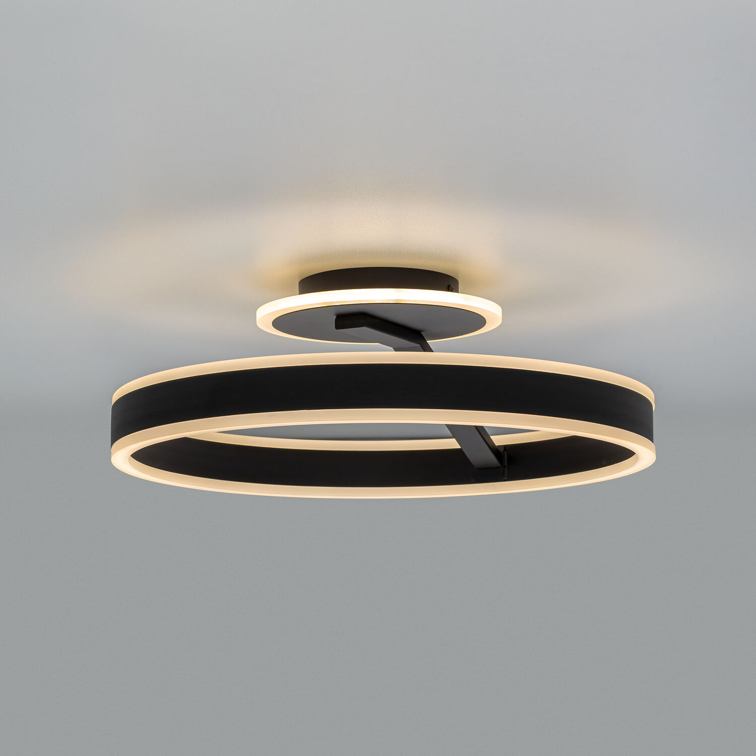 Потолочная люстра Citilux Дуэт CL719741, арматура черная - фото 1