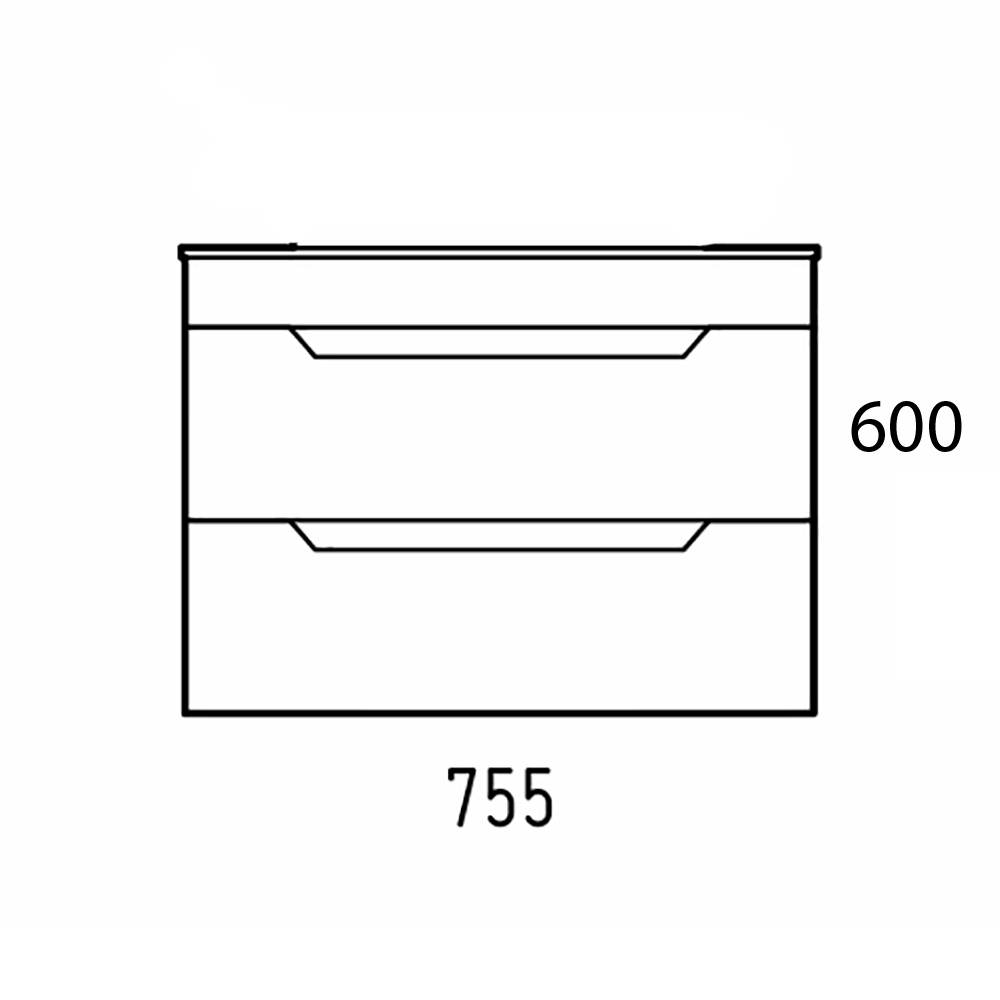Тумба под раковину Corozo Юта 75, подвесная, цвет белый - фото 1