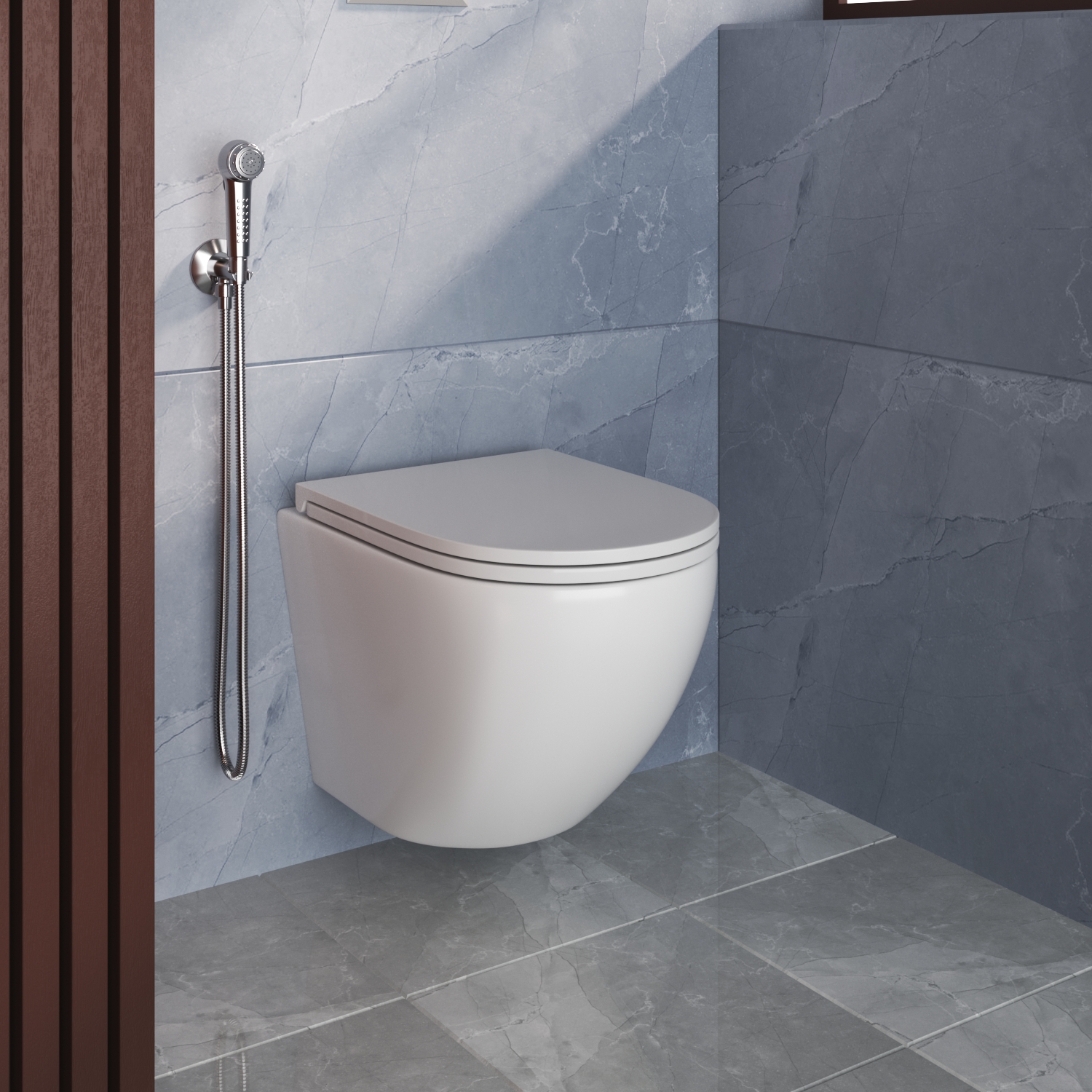 Комплект: Инсталляция Grohe 38721001 кнопка хром+Stella JK1021007 белый унитаз - фото 1