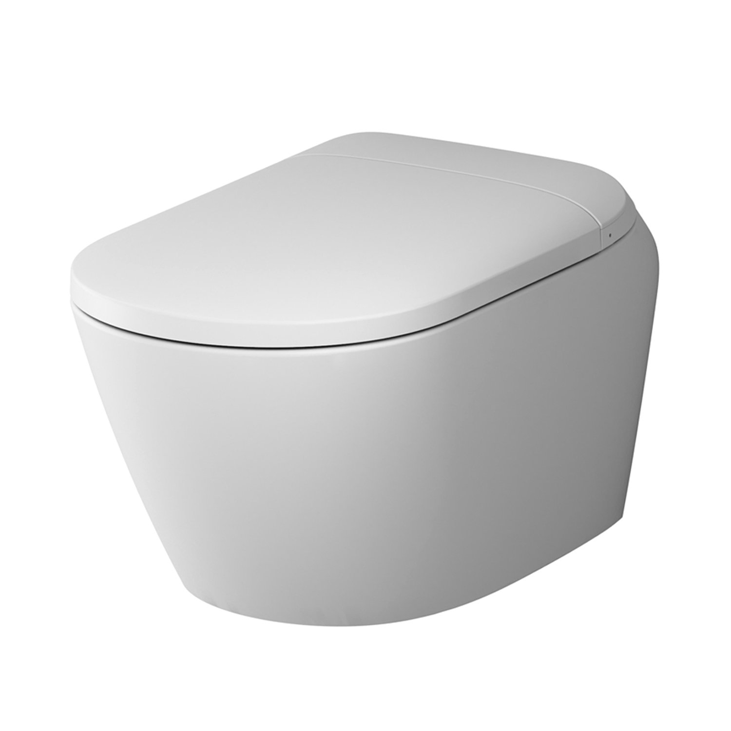 Унитаз AM.PM Sensation CCC301700SC подвесной, безободковый, с интегрированным электронным биде TouchReel, цвет белый