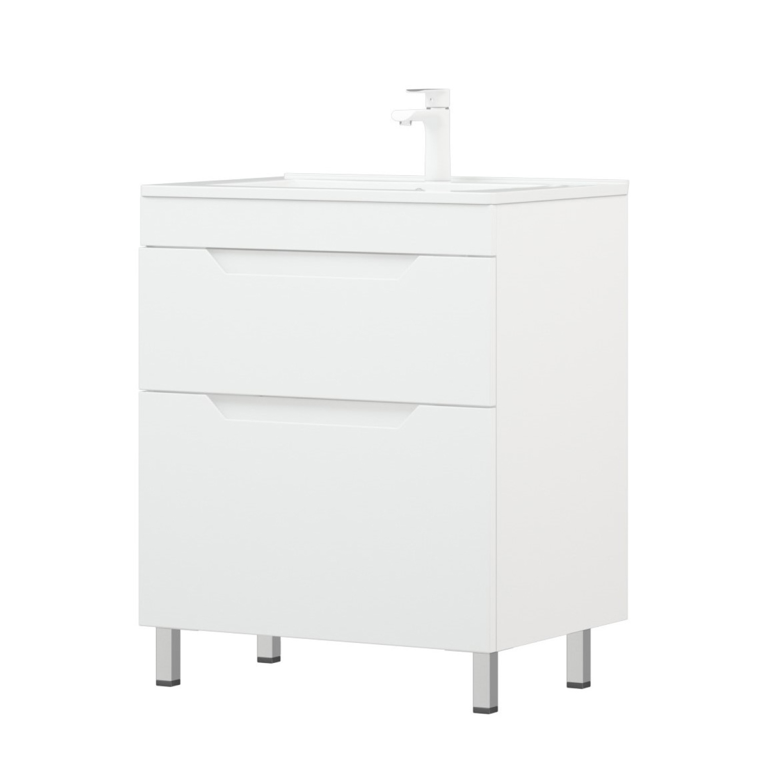 Мебель для ванной Corozo Юта 65, напольная, цвет белый - фото 1