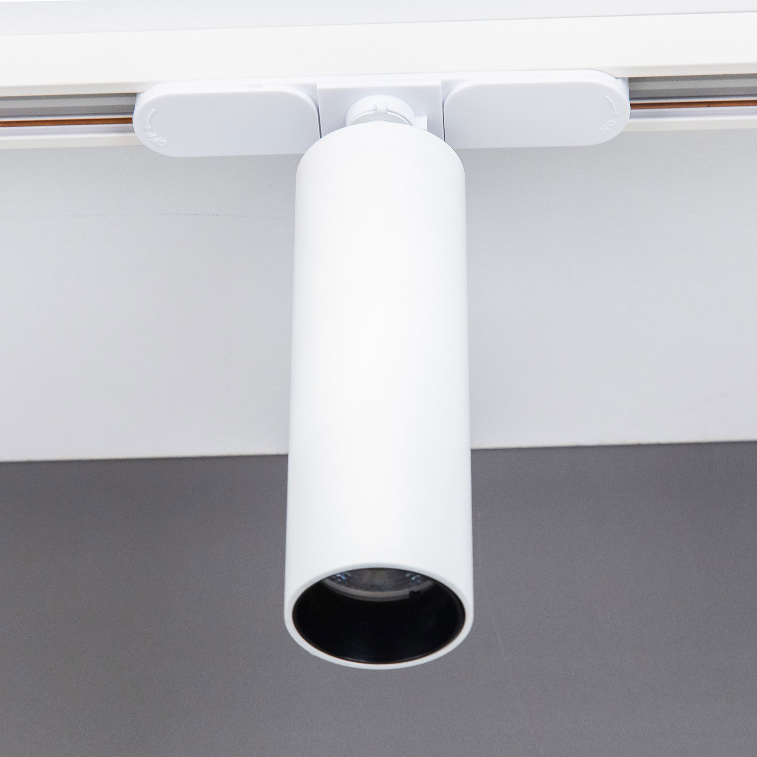 Трековый светильник Citilux Тубус CL01T070N, арматура белая, плафоны металл прозрачный - фото 1