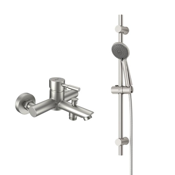 Душевой гарнтитур Dorff Logic New D0103030SS, со смесителем, цвет хром