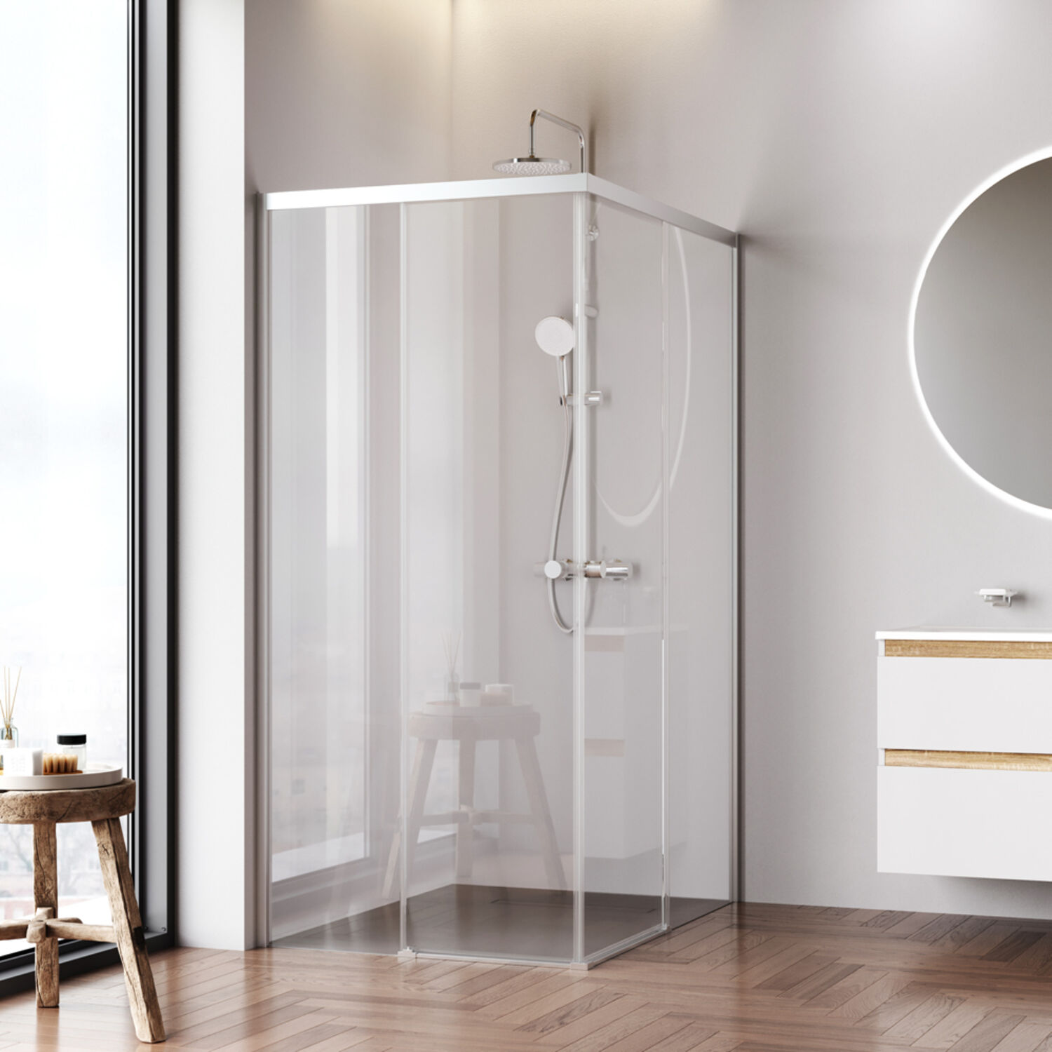 Душевой уголок AM.PM X-joy W94G-403-120290-MТ1К 120x90, стекло прозрачное, профиль хром матовый