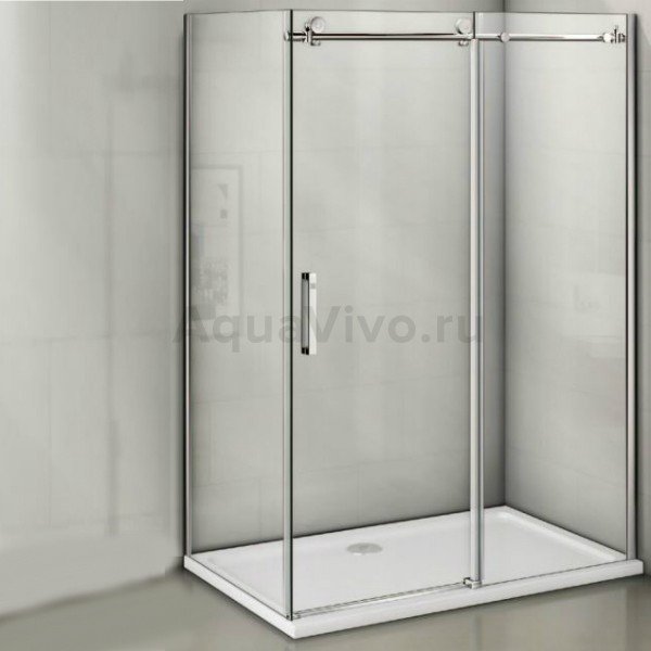 Душевой уголок Good Door Puerta WTW+SP-C-CH 110x100, стекло прозрачное, профиль хром