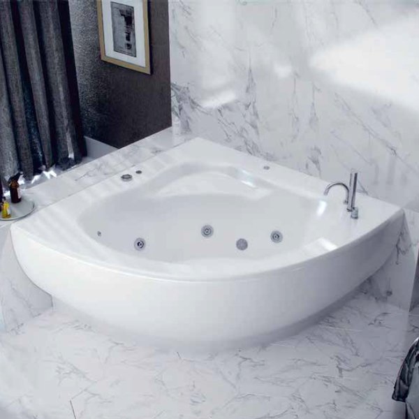 Акриловая ванна Акватек Калипсо 146х146, цвет белый