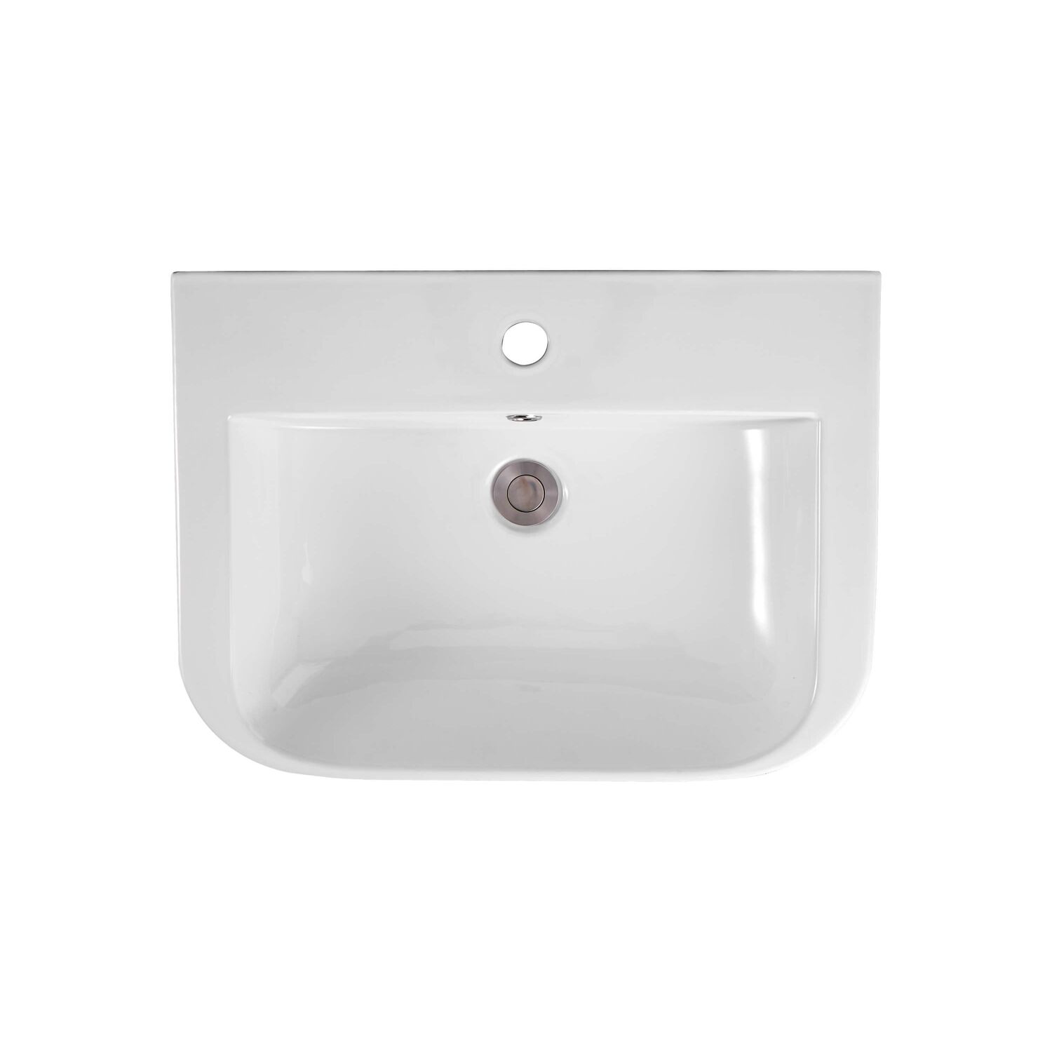 Раковина Акватек AQ5440-00 подвесная, 60x44 см, цвет белый - фото 1