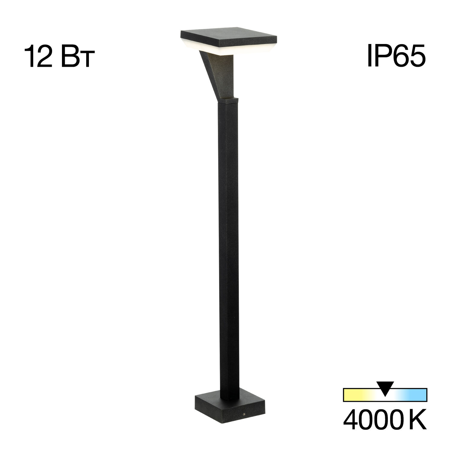 Уличный парковый светильник Citilux Krid CLU06B, арматура графит