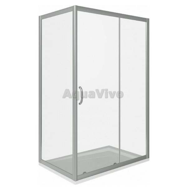 Душевой уголок Good Door Infinity WTW+SP-C-CH 130x100, стекло прозрачное, профиль хром - фото 1