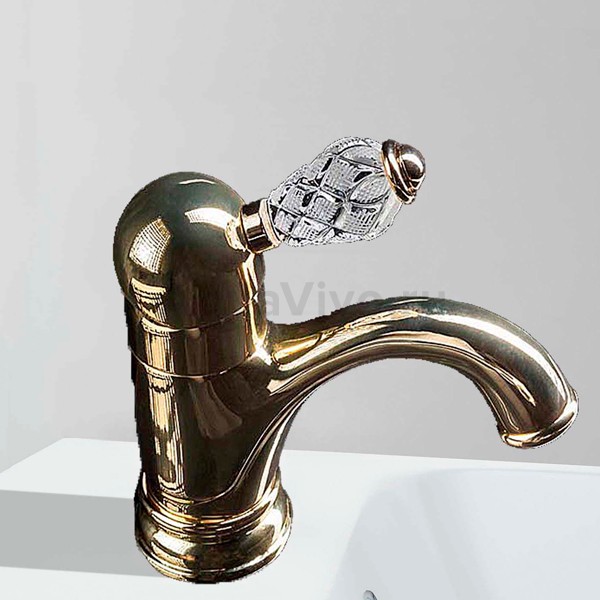 Смеситель Boheme Luxury Crystal 281-CRST для раковины - фото 1