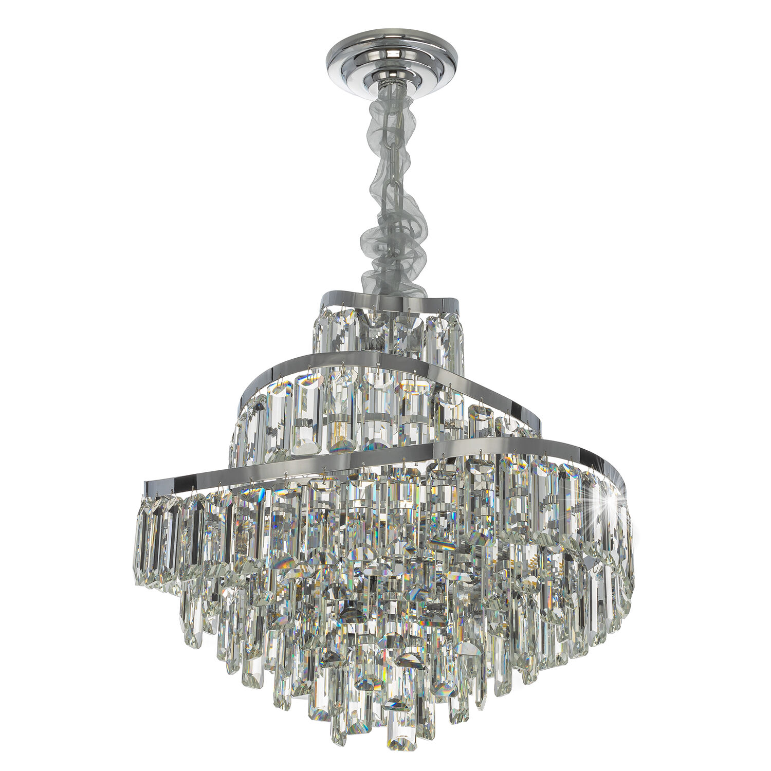 Подвесная люстра Citilux Naiad CL315151, арматура хром - фото 1