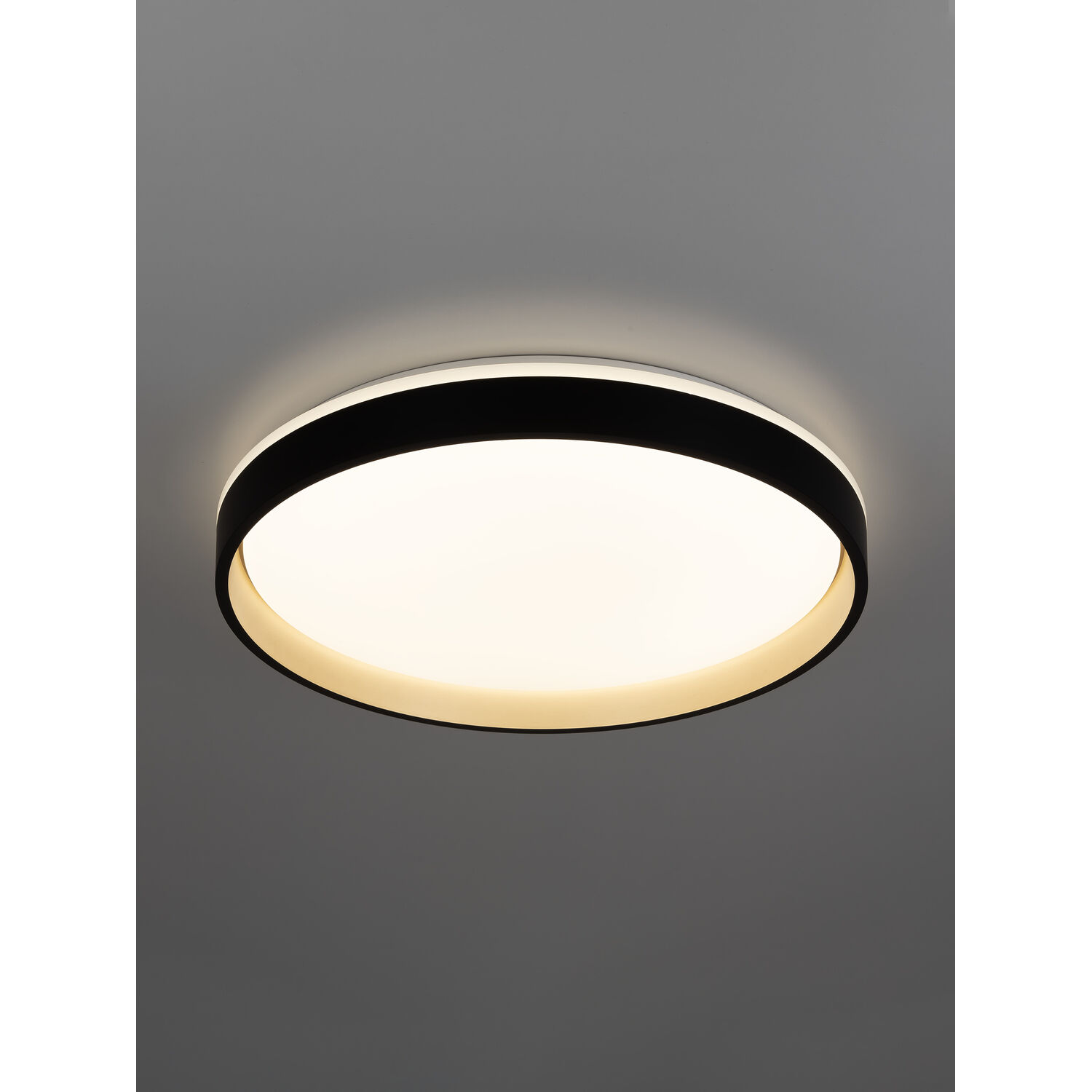 Потолочный светильник Citilux Enzo CL753451G, арматура белая, плафоны полимер черный / золото - фото 1