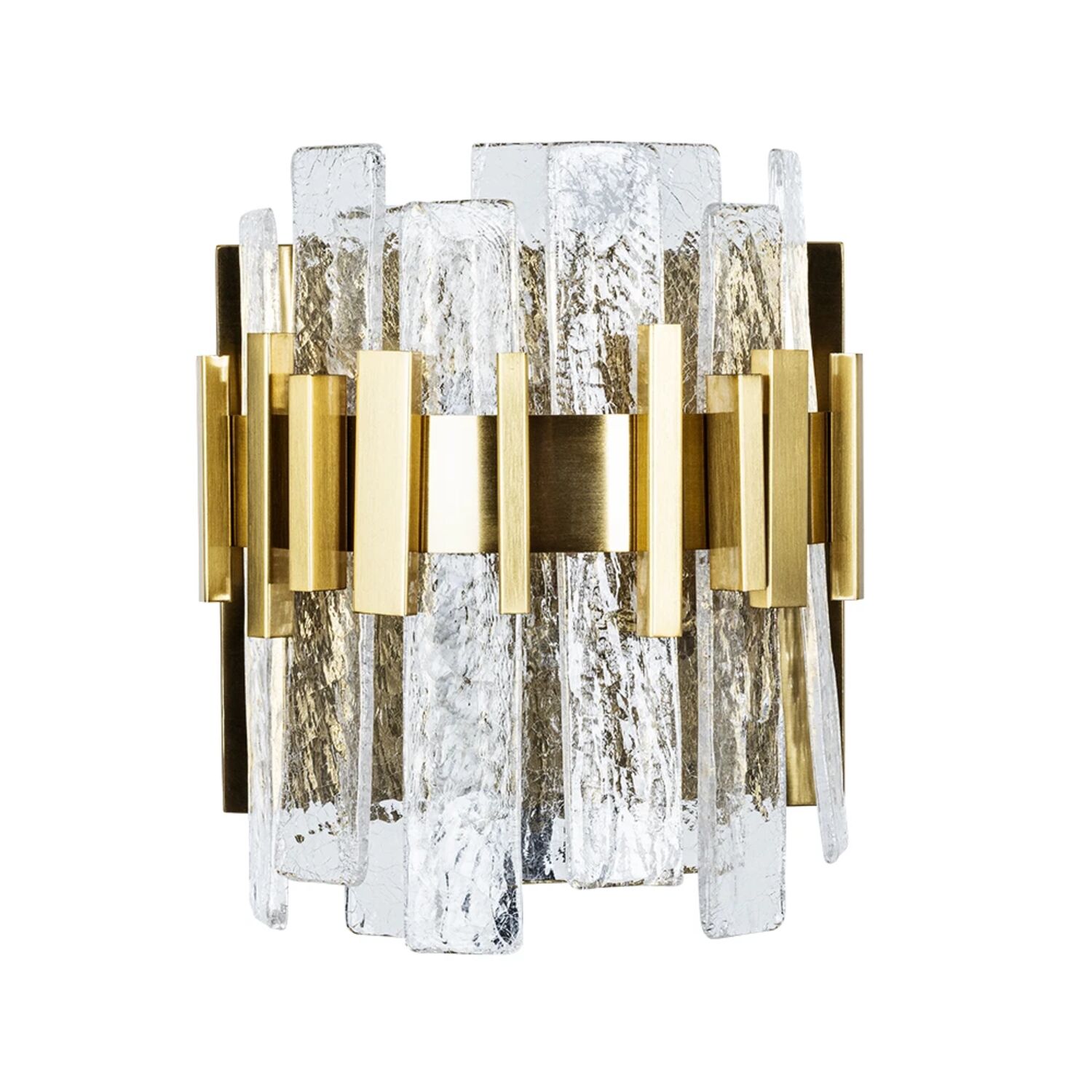 Настенный светильник Arte Lamp Alya A1053AP-2PB, арматура полированная медь, плафон стекло прозрачное