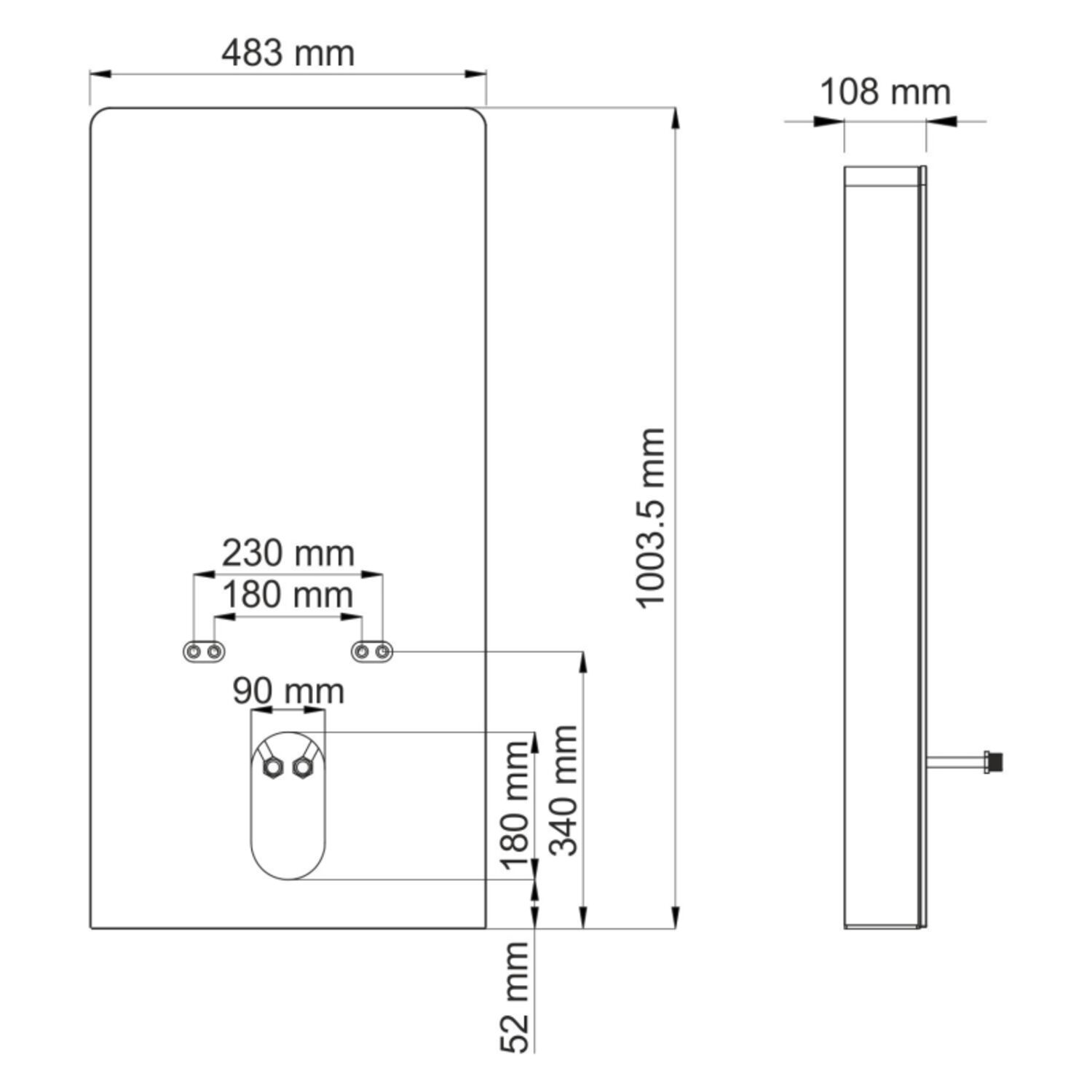 Инсталляция WasserKRAFT Naab 86BDT.050.WH для биде, цвет белый - фото 1